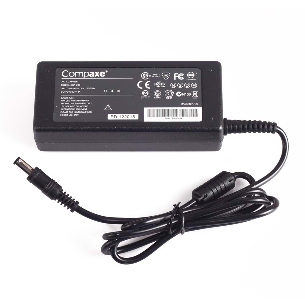 COMPAXE CKA-243 72W 24V 3A 5.5*2.5 ADAPTÖR