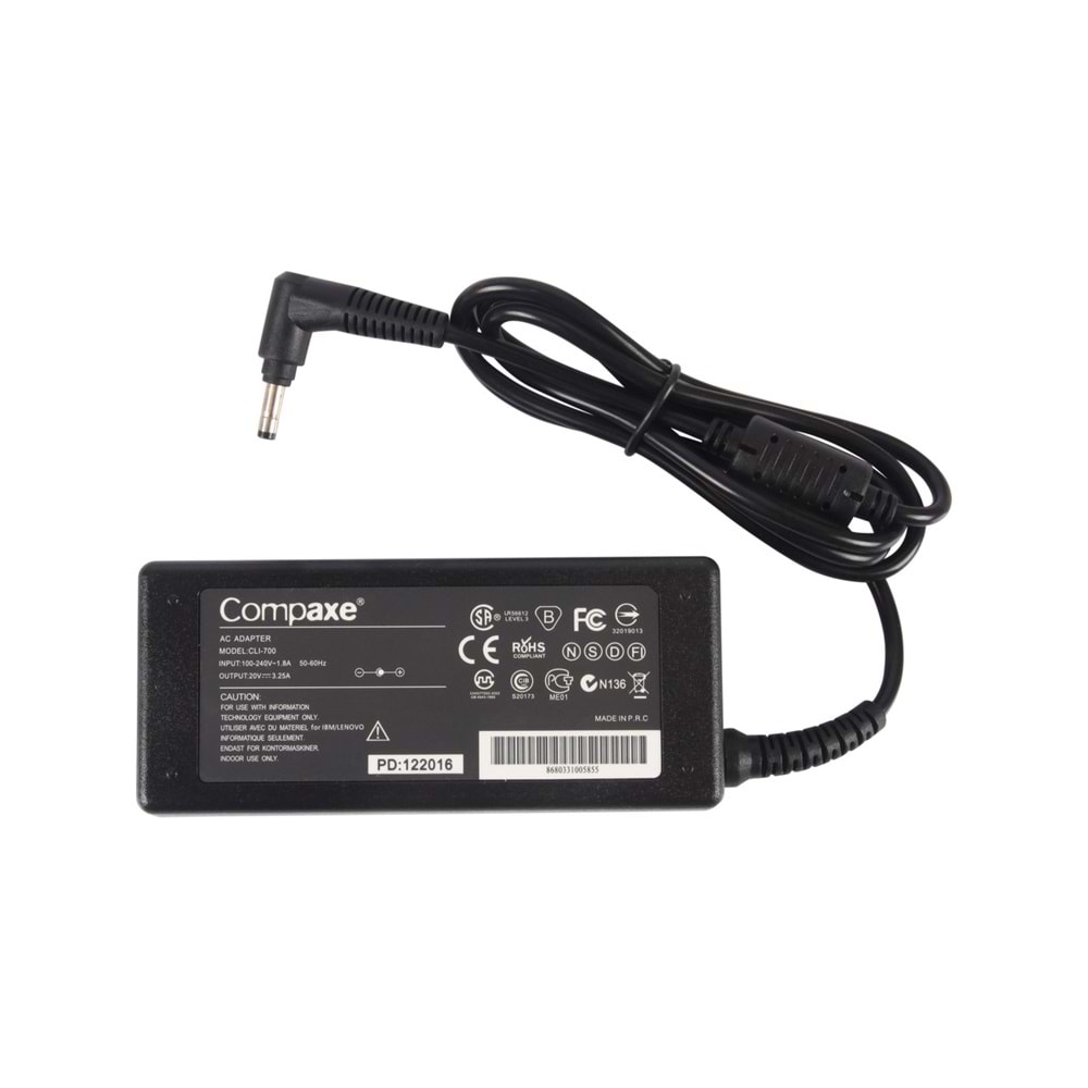 COMPAXE CLI-700 65W 20V 3.25A 4.0*1.7 ADAPTÖR