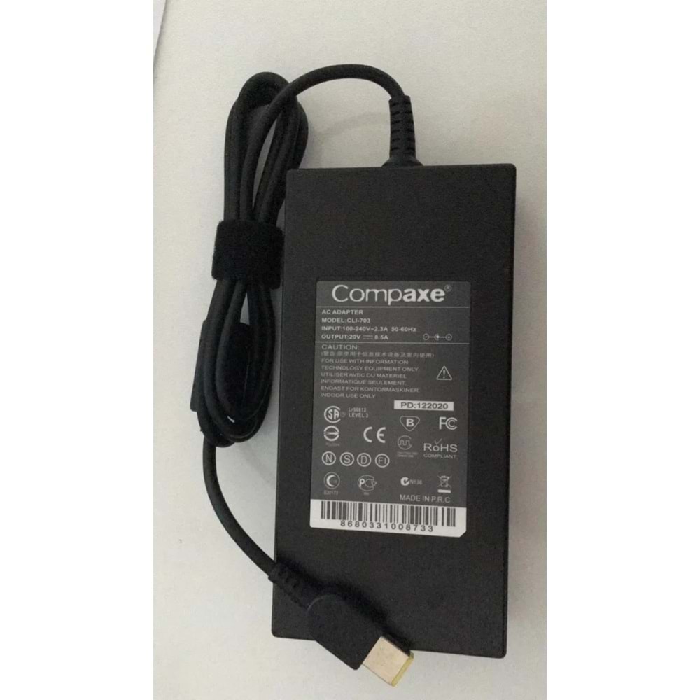COMPAXE CLI-703 170W 20V 8.5A USB PIN ADAPTÖR