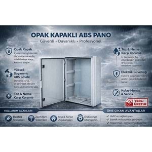 THOR 180 x 240 x 120 mm OPAK KAPAKLI ABS PANOLAR