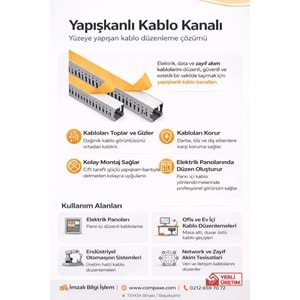 THOR 40 x 60 mm Pano Tipi Kanal PANO TİPİ KABLO KANALLLARI KUTULU BANTLI