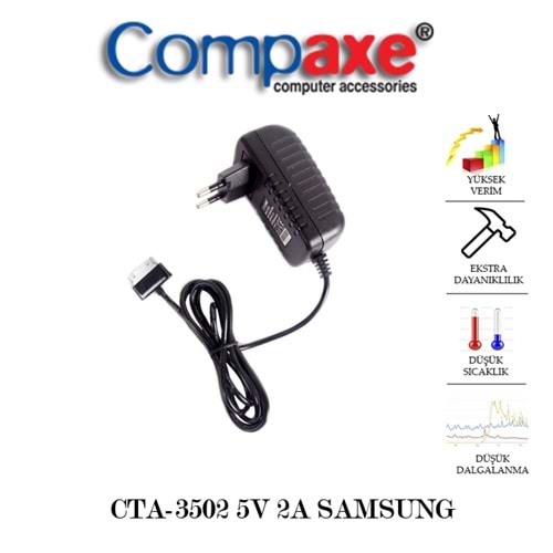 COMPAXE CTA-3502 10W 5V 2A SAMSUNG UÇ TABLET PC ADAPTÖR