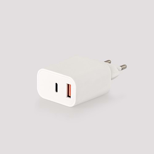 COMPAXE CTA-350 UT 35W PD/QC + USB TO TYPE C 3 A KABLOLU SET BEYAZ