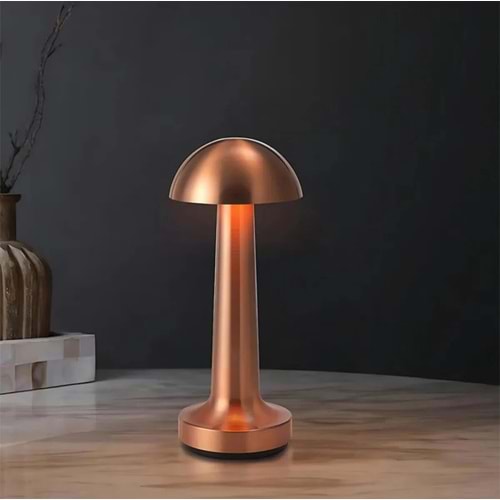 Lizbon Dokunmatik Şarjlı Led Masa Lambası - Bakır Kasa - CT-8430 LizbonBakırCT-8430