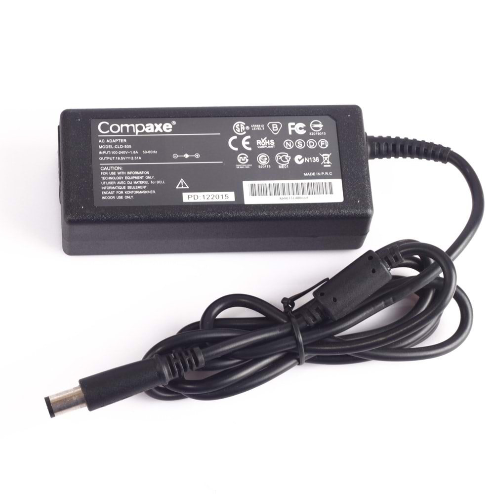 COMPAXE CLD-505 DELL 45W 19.5V 2.31A 7.4*5.0*0.6 NTB ADAPTÖR
