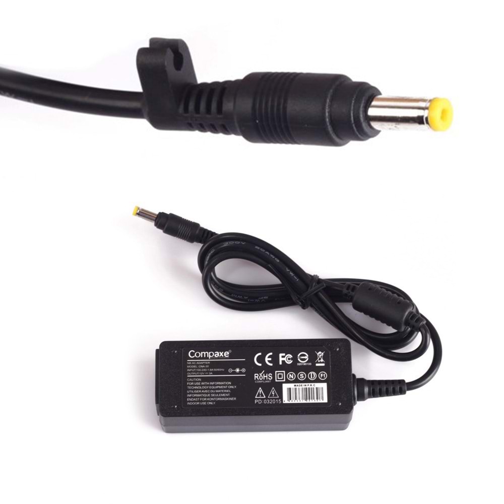 COMPAXE CNA-30 ASUS 36W 12V 3A 4.8*1.7 MİNİ ADAPTÖR