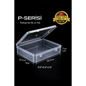 P-SERİSİ PB-1 PLASTİK BÜYÜK KUTU ( 22.5X20.5X7.5 CM )