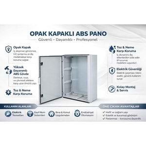 THOR 200 x 300 x 120 mm OPAK KAPAKLI ABS PANOLAR