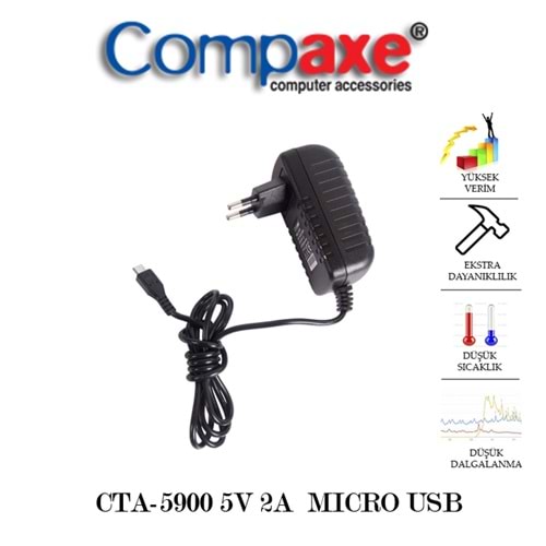 COMPAXE CTA-5900 10W 5V 2A MİCRO USB TABLET PC ADAPTÖR